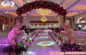 Pilier de Jharokha de mariage marocain Porte de bienvenue Piliers de mariage arabes pour la décoration Piliers Jhrokha conçus pour la décoration de mariage - Product Image 5