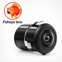 Caméra de recul pour voitures avec corps métallique diamanté, 18,5 mm, AHD Fish Eye 2K AHD1080P, vision nocturne 3D, 160 à 170 degrés