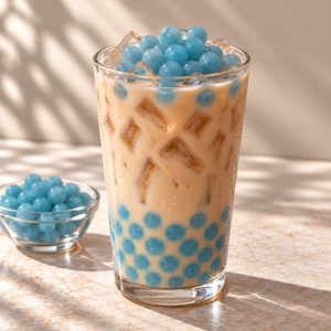 Perlas de Tapioca de Color Azul Oscuro de Cocción Instantánea KEI FU, para Té de Burbujas Boba, Suministro Directo de Fábrica, Certificación HALAL/HACCP, Origen Taiwán - Product Image 3
