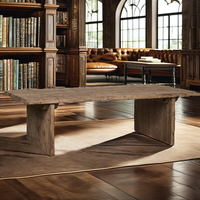 Table basse moderne et traditionnelle en bois et métal, style antique de luxe, pliable, couleur personnalisable, pour l'extérieur et le salon, table centrale