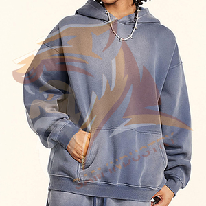 Sweat-shirts à capuche respirants pour homme, coupe classique, manches longues, 100% coton molletonné, entièrement personnalisables, écologiques, surdimensionnés - Product Image 4
