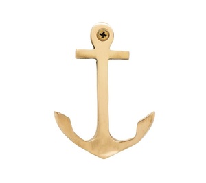 Brass Double Prong Wall <b>Hooks</b> Heavy-Duty Handmade Multi-Purpose Entryway Key Holder BTH-346 - Product Image 1