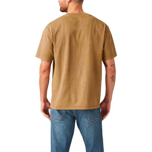Camiseta de Algodón con Cuello en V Personalizada para Hombre, Prenda Informal de Primera Calidad, Marca Privada, Fabricante de Ropa OEM ODM, Venta al Por Mayor - Product Image 3
