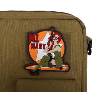 Patch en caoutchouc PVC gaufré en gros, badge logo personnalisé en silicone pour vêtements, casquettes, sacs, uniformes, équipement tactique, accessoires souples - Product Image 3