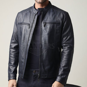 Chaqueta de invierno de cuero para hombre de alta calidad, informal, con cierre de cremallera, estilo moderno, forro interior suave y ajuste cómodo para el día a día. - Product Image 4