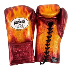Customized No Boxing No Life Lace Up Flame Digital Print Boxing <b>Gloves</b> Punching Training Kickboxing Muay Thai Protective <b>Gloves</b> - Product Image 1