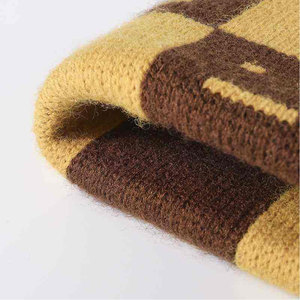 Econex Sports Jacquard Knitted Custom Unisex Adults Winter <b>Beanie</b> Hat Street Style Breathable <b>Waterproof</b> 3D Embroidery Logo - Product Image 4