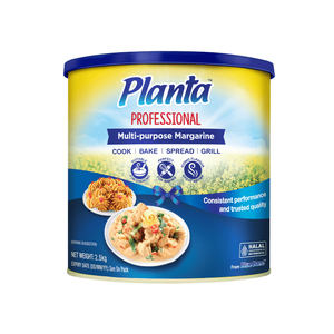 Margarine PLANTA 2,5 kg x 6 paquets, produit laitier de Flora Food Group, durée de conservation jusqu'à 36 mois - Product Image 1