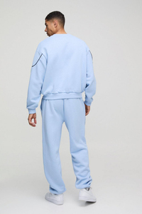 Conjunto Deportivo Informal de Otoño para Hombre, Corte Regular, Color Sólido, con Logotipo Personalizado, Pantalones Deportivos de Algodón, para Gimnasio, Entrenamiento, Venta al por Mayor, Etiquetado Privado, OEM - Product Image 6