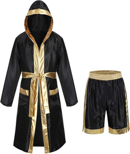 Robe de boxe de qualité supérieure à prix abordable, séchage rapide, respirante, en soie, également sur mesure, fabrication OEM - Product Image 3