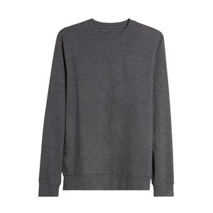 Sudadera Personalizada para Hombre, Color Gris Carbón, Cuello Redondo, Algodón Heather, Manga Larga, Estilo Casual, Venta al Por Mayor - Product Image 2