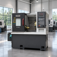 Tour CNC à banc incliné de 30 degrés avec base en fonte HT300 pour petites pièces métalliques de précision, manchons en acier inoxydable LK-160