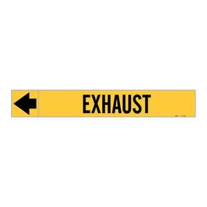 Brady Exhaust Duct Markers Durable <b>PVC</b> <b>Adhesive</b> Labels for Industrial Exhaust Lines and Laboratory Systems - Product Image 2