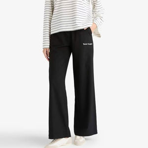 Pantalones Deportivos Anchos Personalizados para Mujer con Bordado, Cierre con Cordón, Secado Rápido, Transpirables, Ecológicos, de Poliéster/Algodón - Product Image 6