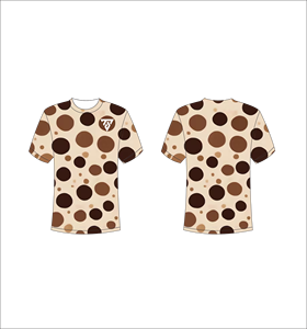 Camiseta de Hombre con Estampado de Puntos, Cuello Redondo, Manga Corta, Casual, Transpirable, Diseño Estampado, Corte Regular, 100% Poliéster - Product Image 1