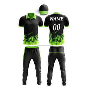 Dernière conception, impression numérique personnalisée, 100% polyester, uniformes de cricket antibactériens, vêtements de sport pour adultes, short confortable, 3D sur le devant - Product Image 6