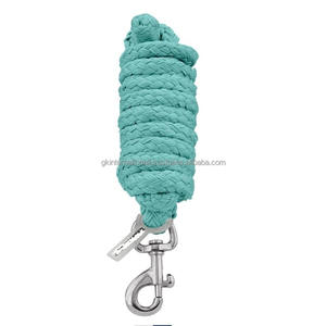 Gran oferta, equipo de caballos Premium, cuerda de plomo de caballo de poliéster de nailon, cuerda de plomo de punto de carreras de Color personalizada para caballos - Product Image 1