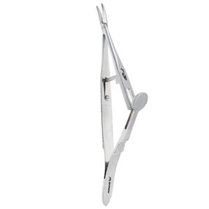 Porte-aiguille de précision Kalt incurvé, longueur totale 14 cm, instrument médical sécurisé et précis avec verrouillage pour une fiabilité accrue - Product Image 1