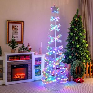 Albero di Natale a Spirale da Esterno di 2,1 Metri per Decorazioni Natalizie e di Capodanno - Product Image 1