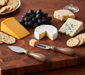 <b>Cheese</b> <b>Knife</b> <b>Set</b> Stainless Steel Blades Wood Handles Durable <b>Cheese</b> Tools 3 Piece <b>Set</b> For Kitchenware Use And Hotel Use - Product Image 6