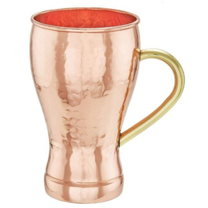 Finest Quality Pure Copper Moscow Mule <b>Mug</b> With Unique Design And <b>Gold</b> Handle Cocktail Barware Drinkware Gift Item In Good Price - Product Image 3