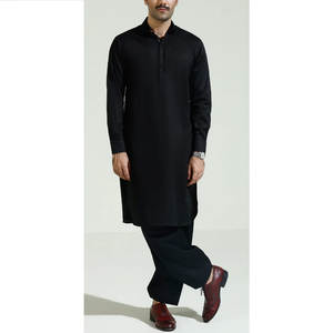 Produits en gros les plus tendances : Salwar Kameez pour hommes de couleur unie, taille personnalisée, séchage rapide, élégant, service OEM - Product Image 1