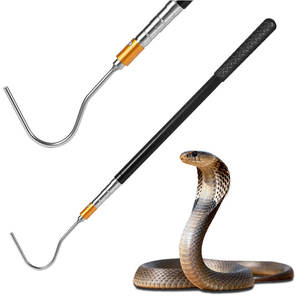 Canne de manipulation de serpents en acier inoxydable anti-adhérente avec crochet de capture étanche pour une capture sûre, usage professionnel et domestique - Product Image 6