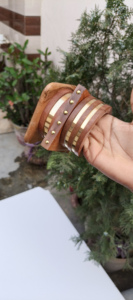 Pulseras de Madera Tallada Tradicionales, Joyería de Madera Natural de Estilo Étnico para Mujer - Product Image 3