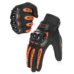 Latest Model Full Finger Leather Motorcycle <b>Gloves</b> Breathable <b>Touch</b> Screen Hand-Fitted Waterproof Protection for Outdoor Sports - Product Image 2