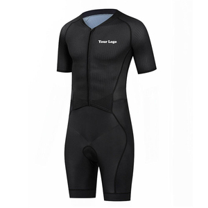 Men's White <b>Cycling</b> Suit <b>Short</b> Sleeve Full Zip Front with <b>Padded</b> <b>Shorts</b> Spandex Quick Dry Athletic Wear Customized Logo - Product Image 5
