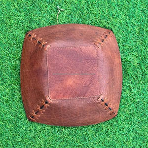 Bandeja de cuero occidental mecanizada a mano, cuencos de cuero de vaca de grano completo, cuencos lujosos de alta calidad, artículos decorativos hechos a mano para el hogar - Product Image 5