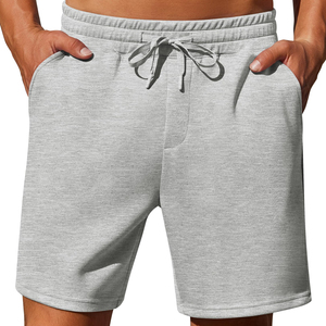 Shorts décontractés de luxe pour hommes, doux et confortables, pour l'automne, vêtements de détente à la maison, shorts personnalisables avec logo pour hommes - Product Image 3