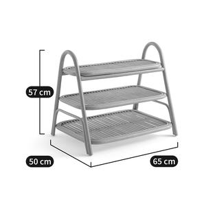 Étagère à chaussures en rotin naturel à 3 niveaux, faite à la main, pour la décoration de la chambre d'enfant, chambre de bébé - Product Image 4