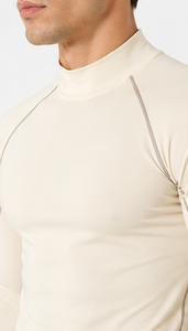 T-shirt de yoga pour homme à col montant, vêtement de sport à manches longues, t-shirt d'exercice de yoga pour homme, t-shirt de base à manches longues ajusté pour homme - Product Image 5