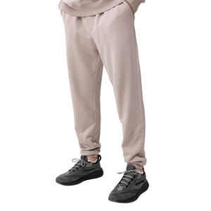 Pantalon de jogging en molleton léger personnalisé avec logo, délavage acide, coupe droite, décontracté pour homme, 100 % coton, écologique, séchage rapide - Product Image 1