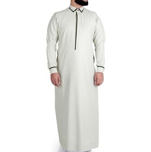 Servicio OEM Personalizado, Ropa Islámica para Hombre, Jubba con Cuello, Thobes Tradicionales Musulmanes Marroquíes Turcos, Elegantes, de Algodón Transpirable - Product Image 2