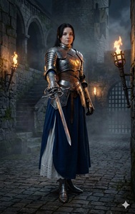 Traje de Armadura Medieval de Acero para Mujer, Conjunto Completo 3D de Caballero Gótico Plateado, Disfraz de Guerrero para Cosplay - Product Image 4