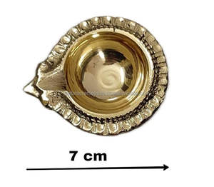 Traditional Style Small Brass Diya Set for Home Decor Handcrafted Pooja Diya <b>Oil</b> <b>Lamp</b> for Temple Diwali Decoration & Gift - Product Image 6
