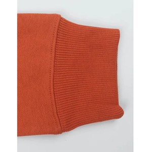 Sweat-shirt à capuche en polaire pour homme, couleur unie, coupe classique, décontracté, pour l'automne, orange, en coton, avec poche - Product Image 4