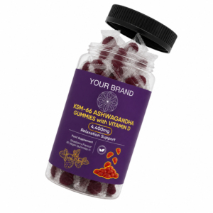 Gomitas Premium de Ashwagandha KSM 66 con Vitamina B6, Textura Suave y Masticable Natural, Envase Sellado, Suplemento Dietético - Product Image 4