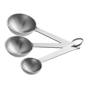 Ensemble de cuillères à mesurer en cuivre, 4 pièces, finition martelée, manche long, outils de cuisine, lavage à la main uniquement, cuillère à mesurer durable - Product Image 2