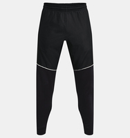 Celana Atletik Pria Hitam Slim Fit Penyerap Keringat Pinggang Elastis Warna Solid Semua Musim Bahan Poliester Pakaian Olahraga
