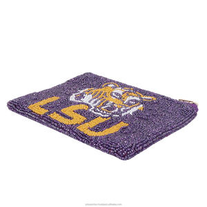 กระเป๋าใส่เหรียญผ้าฝ้ายทำมือประดับลูกปัดสำหรับเด็กผู้หญิง พร้อมซิปปักลายดอกไม้ ใช้ได้ทุกวัน รับผลิตตามสั่ง ขายส่ง ของขวัญแฟชั่น - Product Image 5