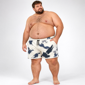 100% Cotton Fleece Printed Shorts Men Plus Size <b>Drawstring</b> Waist Winter Shorts Men Breathable Jogging Sweat Shorts Yoga Wear Men - Product Image 1