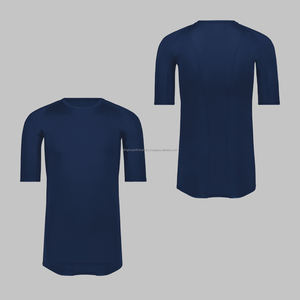 Nueva llegada de ropa de gimnasio para hombres, camisa de compresión, ropa de fitness muscular para hombres, compresión de cuello redondo - Product Image 1