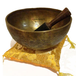 Superbe ensemble de 7 bols chantants de l'Himalaya en aluminium poli, écologiques, pour la méditation sonore, différentes tailles - Product Image 5