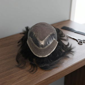 Swiss Lace front Lace human hair <b>wig</b> toupee for mens Hair toupee for men in bangladsh human hair <b>wig</b> Bangladesh erkek san protez - Product Image 1
