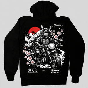 Sudadera con Capucha para Motociclistas, Impresa y Reforzada con Kevlar, con Protección Extraíble Certificada CE - Product Image 2