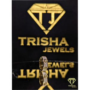 Bague de luxe en diamant de laboratoire VVS de qualité supérieure, argent sterling 925, style hip-hop, pour hommes, par Trisha Jewels - Product Image 3
