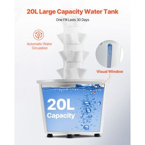 Sistema di Coltivazione Idroponica Verticale a 6 Livelli con 30 Cialde, Giardino Idroponico Domestico con Luce, Pompa d'Acqua, Aeroponica e Batteria Intelligente da 6000mAh - Product Image 4